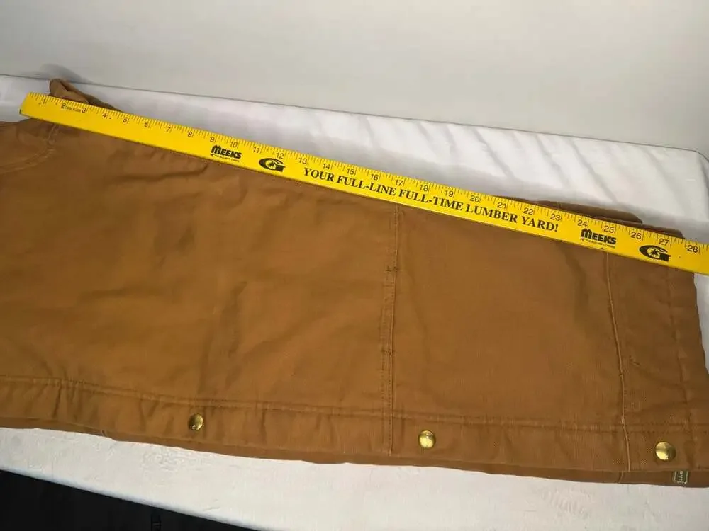 Carhartt Loose Fit Insulated Bib Overalls L Short Brown